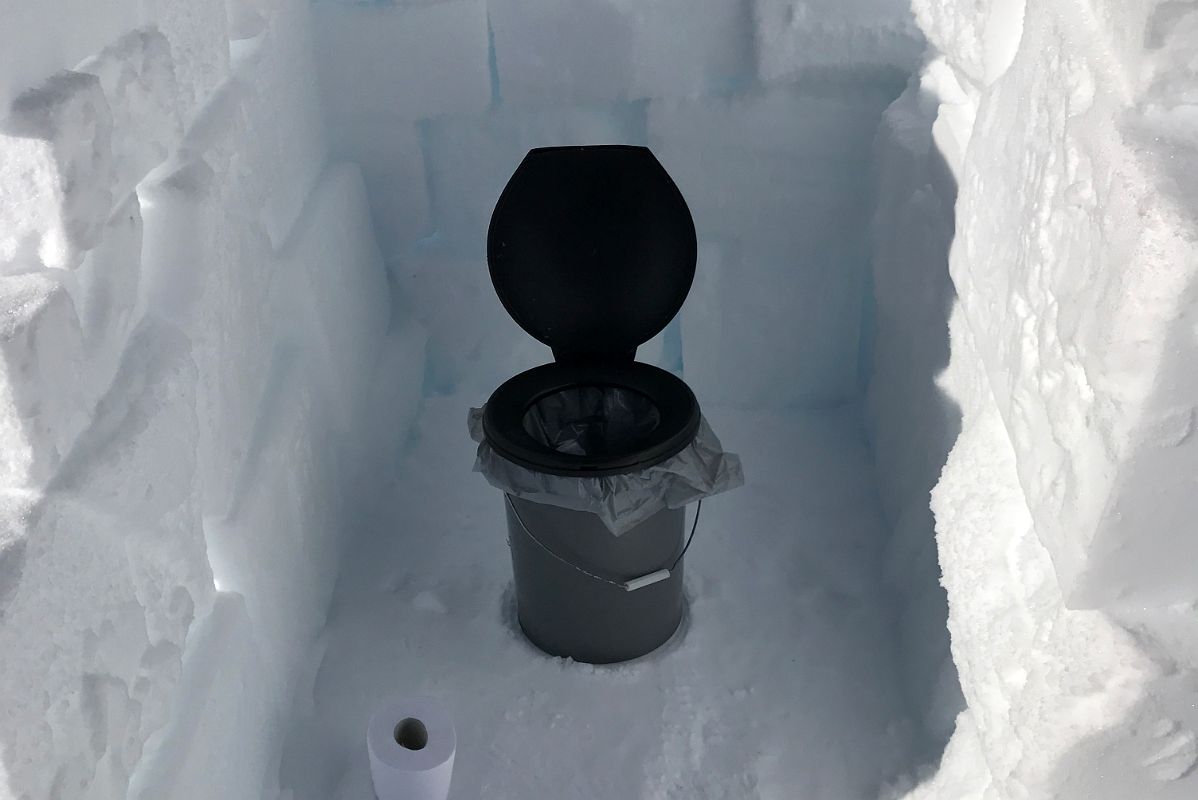 04C The Wag Bag Is Ready In The Toilet Bucket At Mount Vinson Low Camp